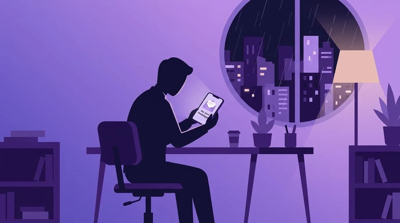 Candidat qui attend une réponse de recruteur après un entretien