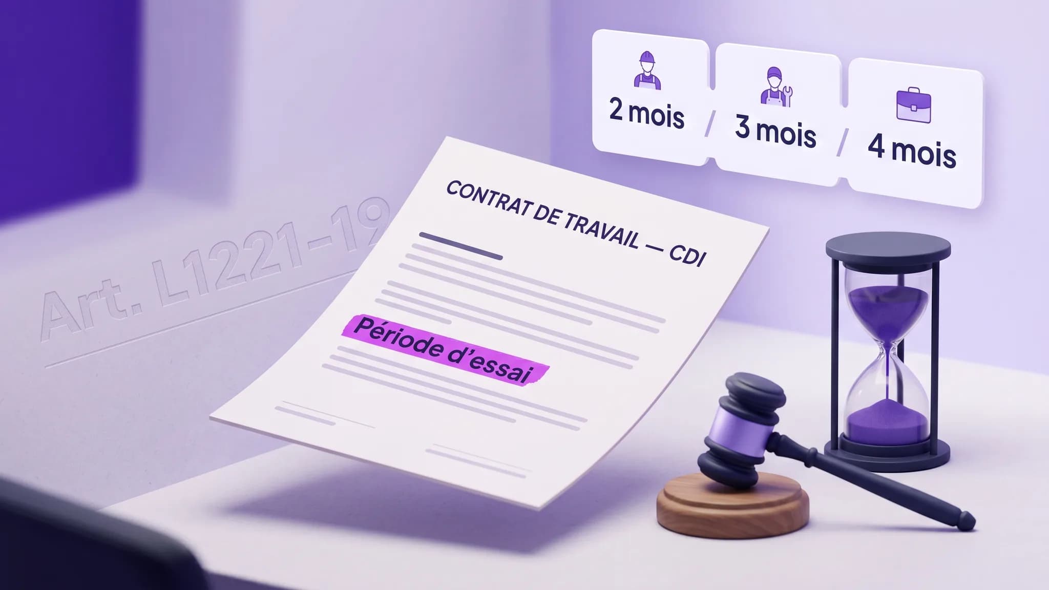 Période d'essai CDI : tes droits en 2026 (durée, rupture, indemnités)